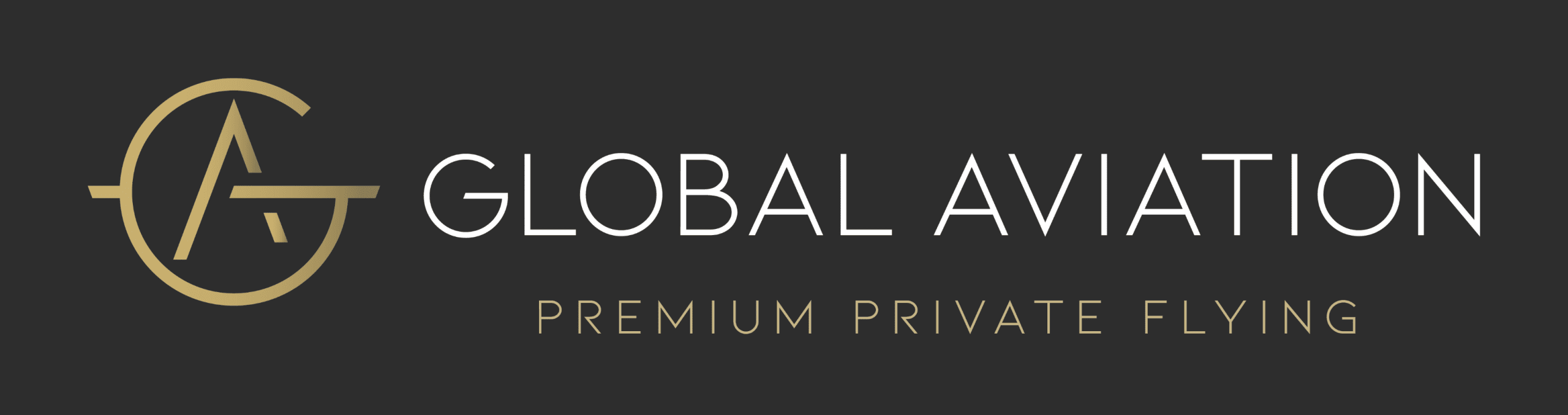 Logo Global Aviation zwarte achtergrond